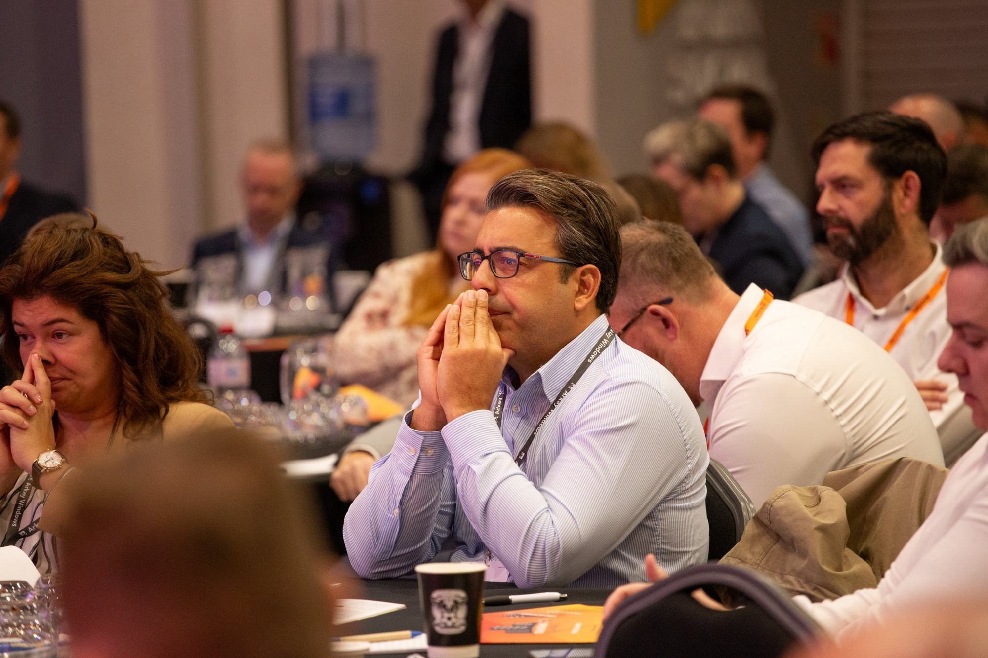 Delegates listening during a session at the Glazing Summit